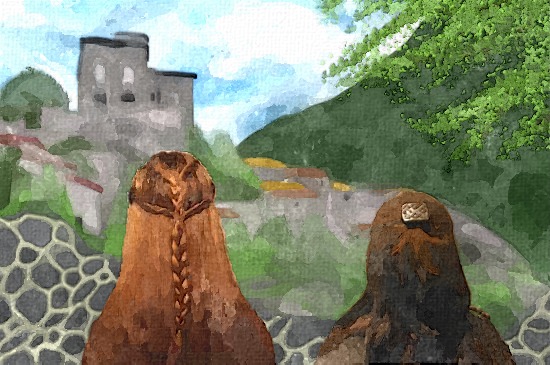 Tauriel and Kili at the lookout